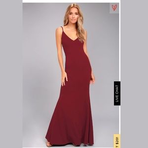 NOT FOR SALE Wine Red Dress